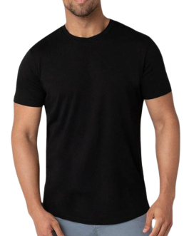 Blanco T-shirt Heavy Kwaliteit – Zwart