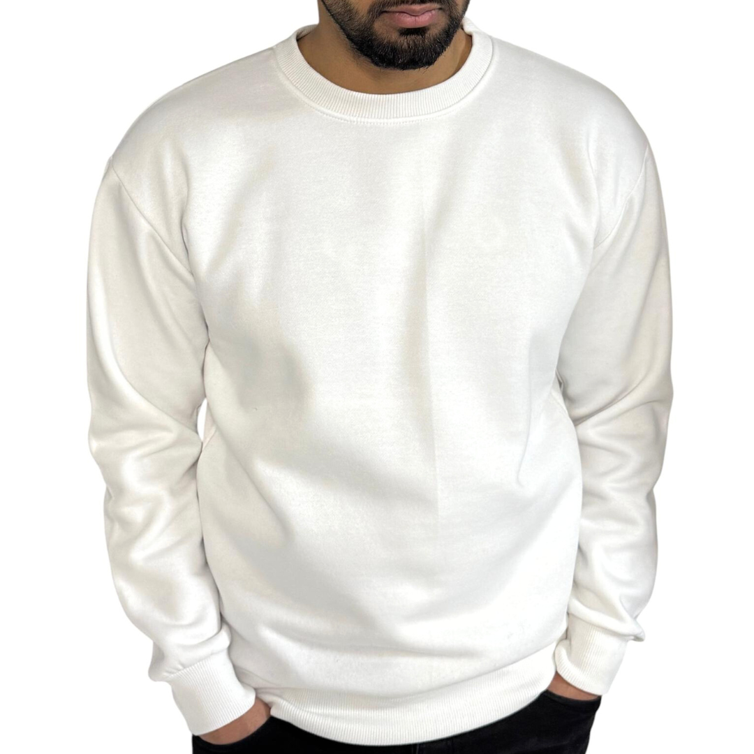 Blanco Sweater Heavy Kwaliteit - Donkerblauw - wit