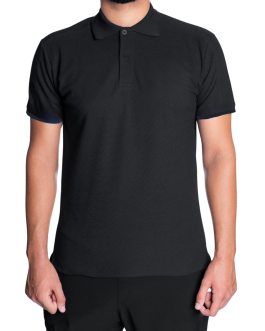 Blanco Polo Shirt Heavy Kwaliteit – Zwart